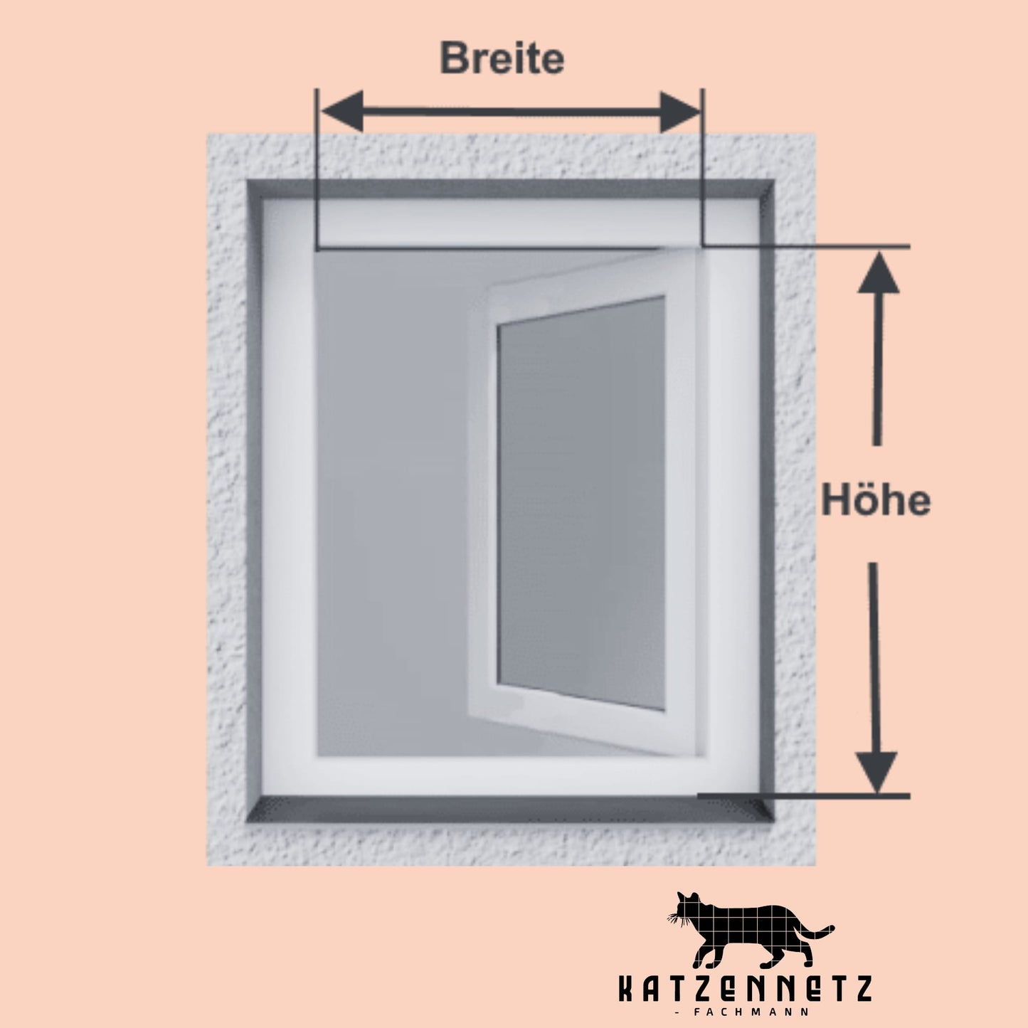 Katzenbalkon für am Fenster