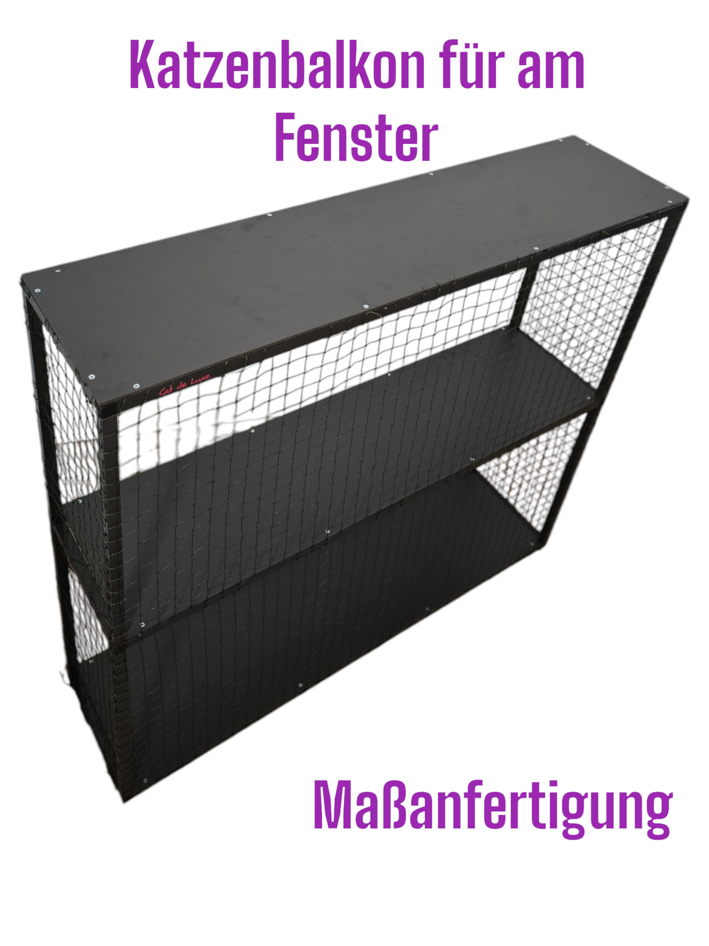 Katzenbalkon für am Fenster